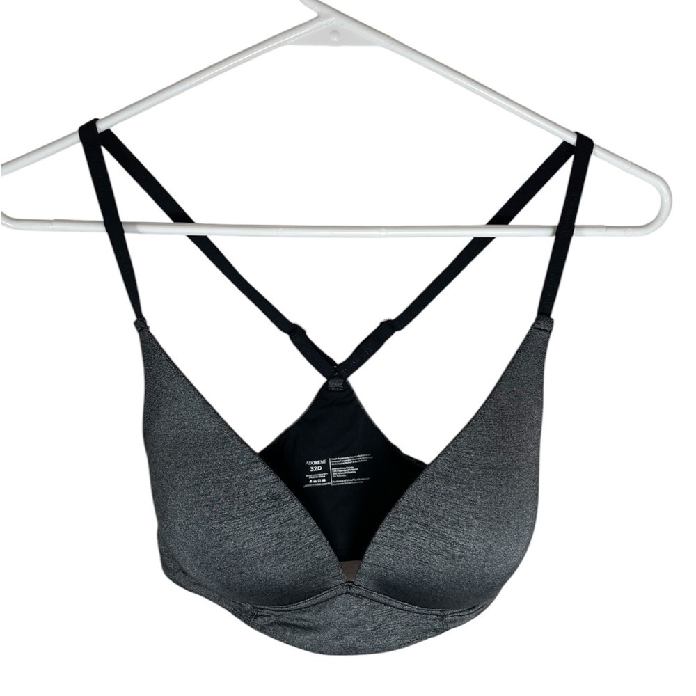 Adore Me Gray Pull On Wireless Bra